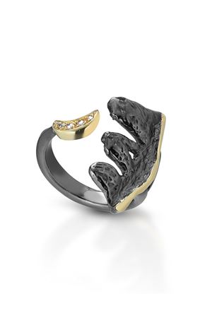 Faraglioni rocks ring Angela Puttini Gioielli | AN516NGNERO